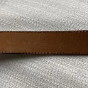 Authentic Moschino Black wrap around belt NWT Authentic Moschino Ladies Black Leather Silver Logo Belt  main image 4